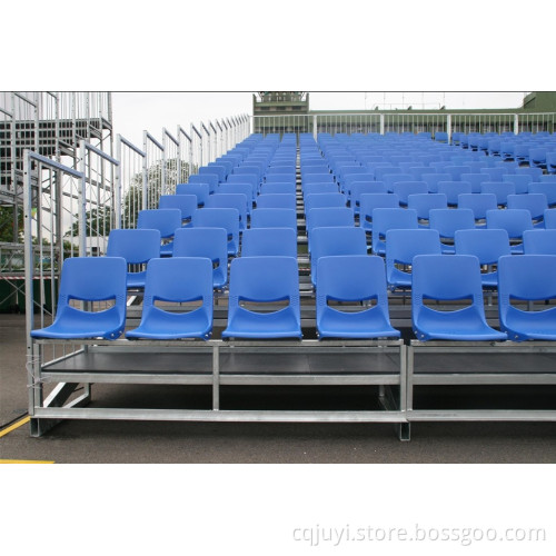 JY-715 metal structural outdoor grandstand durable bleacher seating outdoor seating bleacher chairs